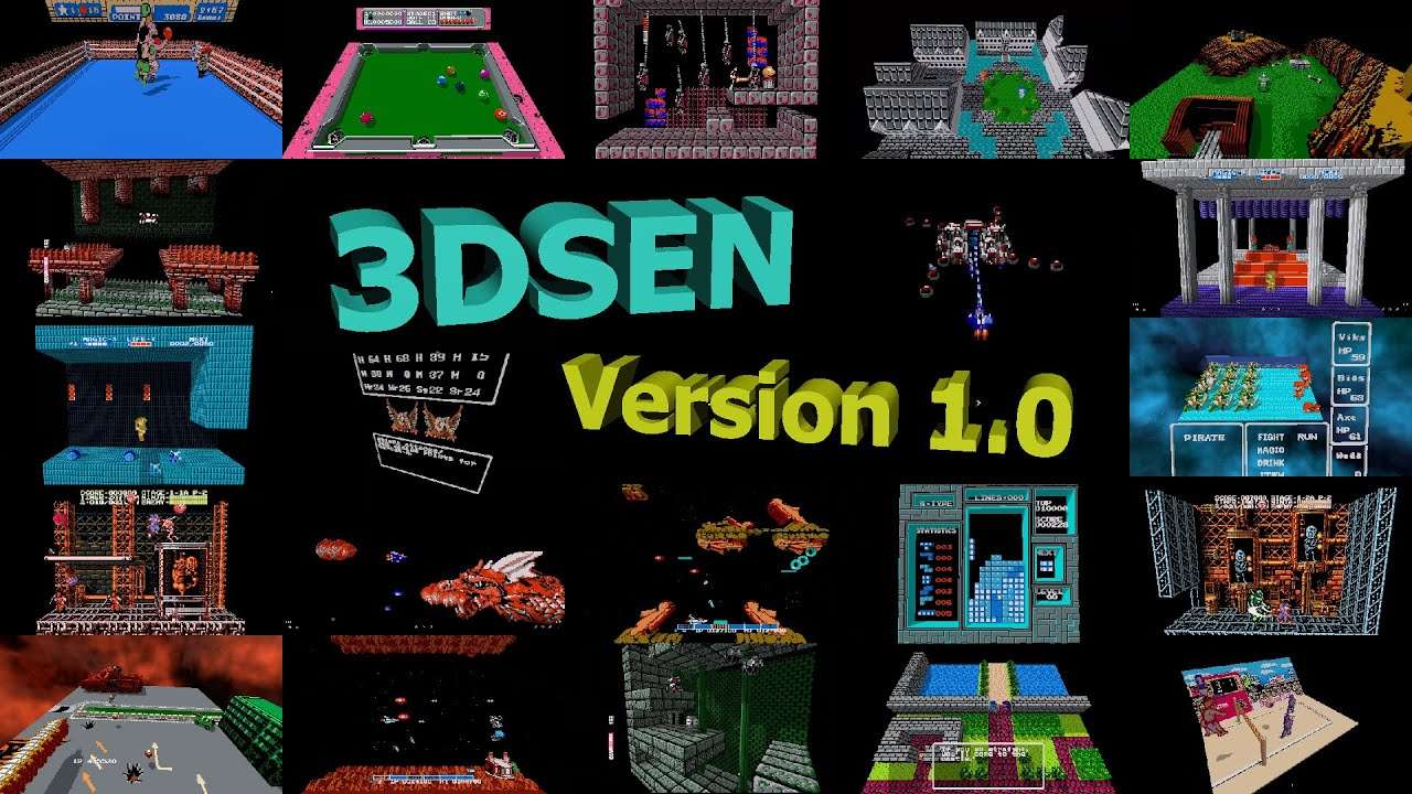 3dSen：懐かしのファミコンゲームを美しい3Dボクセル世界で楽しめるエミュレータ
